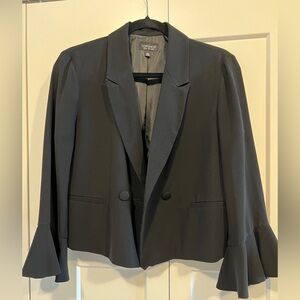 Topshop Black Flared Sleeve Blazer